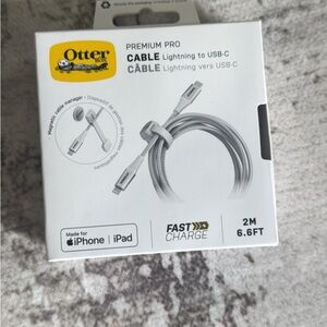 OtterBox Premium Pro Gray Cable - Lightning to USB-C
